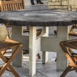 Log Round Table Top Mold – 4' with Table Leg Mold