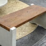 Wood Plank Bench Top Mold with Bench Leg Mold